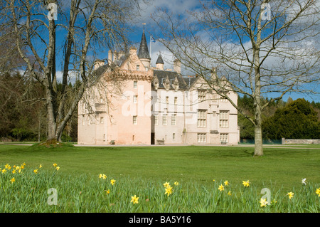 Brodie Castle in Spring near Forres Morayshire Grampian Region Scotland UK    SCO 2325 Stock Photo