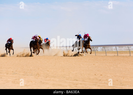 Birdsville horse racing carnival in outback Australia.  Birdsville, Queensland, AUSTRALIA Stock Photo