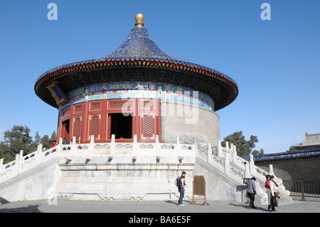 Imperial Vault of Heaven (Huang Qiong Yu) at The Temple of Heaven (or Altar of Heaven) Park, Beijing, China. Stock Photo