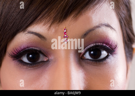 Beautiful Asian woman's eyes Stock Photo