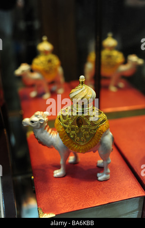 Egypt Aswan a perfume bottle in the shape of a camel in a perfume factory in Aswan Stock Photo