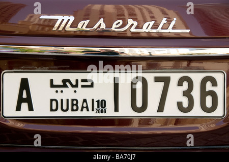 Maserati in Dubai United Arab Emirates Stock Photo