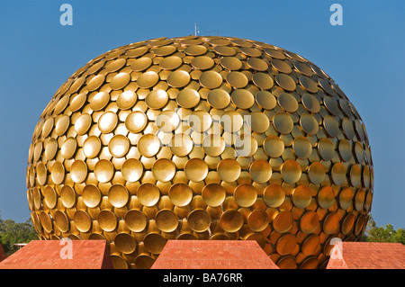 Matri Mandir Meditation Centre Auroville Pondicherry Tamil Nadu India Stock Photo