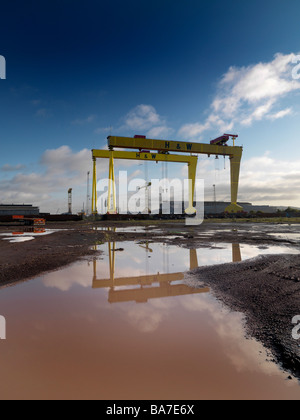 Harland Wolff Shipyard Belfast Northern Ireland Stock Photo