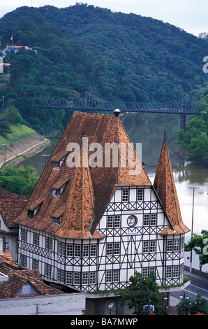 Casa Moellmann, Blumenau, Santa Catarina, Brazil Stock Photo