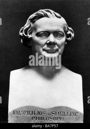 Schelling, Friedrich Wilhelm Joseph von, 27.1.1775 - 20.8.1854, German philosopher, portrait, bust, Stock Photo