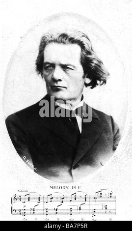 Rubinstein, Anton Grigorevich, 28.11.1829 - 20.11.1894, Russian pianist, composer, conductor, portrait, Stock Photo