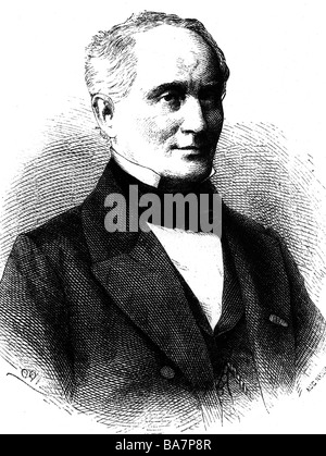 Bopp, Franz, 14.9.1791 - 23.10.1867, German scientist, portrait, wood engraving, 19th century, Stock Photo