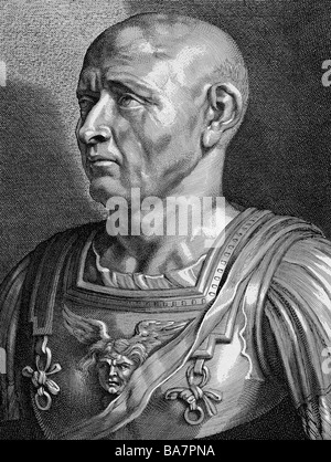 Scipio Africanus, Publius Cornelius, 235 - 183 BC, Roman general, portrait, copper engraving by P. Pontius after Peter Paul Rubens, 17th century, , Stock Photo
