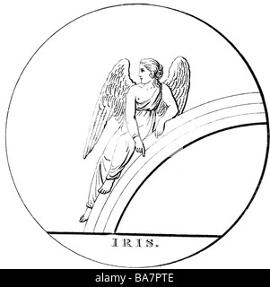 In Greek mythology, Iris is the personification of the rainbow and ...