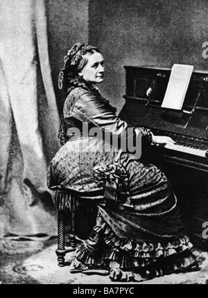 Clara Schumann, 1860. German pianist and composer 1819-1896 Stock Photo ...