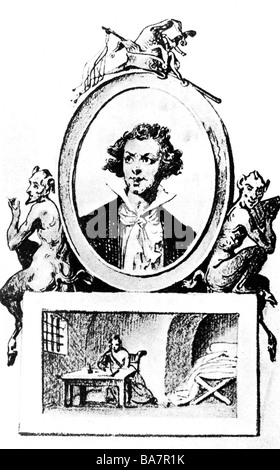 Sade, Donatien Alphonse Marquis de, 2.6.1740 - 2.12.1814, French author / writer, portrait (controversial), Stock Photo