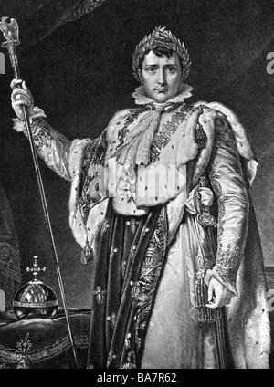 Napoleon Bonaparte (1769-1821). The Coronation of Napoleon Stock Photo ...
