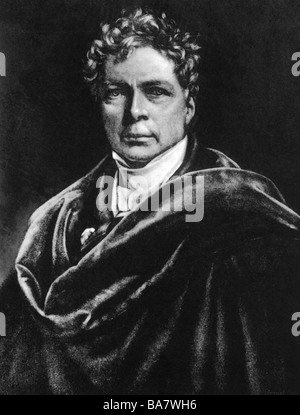 Schelling, Friedrich Wilhelm Joseph von, 27.1.1775 - 20.8.1854, German philosopher, portrait, painting, , Stock Photo