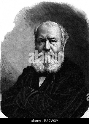 Gounod, Charles, 17.6.1818 - 17.10.1893, French composer, portrait, wood engraving, , Stock Photo