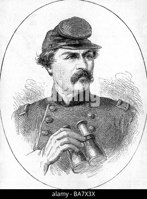 Portrait of General George B. McClellan- Engraving - XIX th Century ...