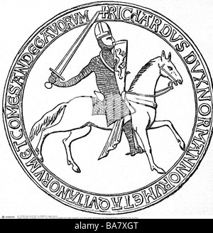 Seal of Richard the Lionheart (1157-1199 Stock Photo - Alamy