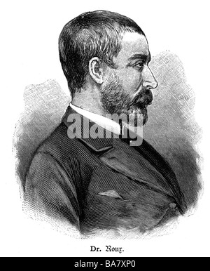 Roux, Pierre Paul Emile, 17.12.1853 - 3.11.1933, French bacteriologist, portrait, side face, wood engraving, Stock Photo