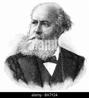 Gounod, Charles, 17.6.1818 - 17.10.1893, French composer, portrait, wood engraving, late 19th century, Stock Photo