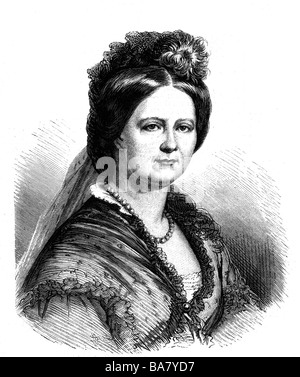 Elena Pavlovna, 9.1.1807 - 21.1.1873, Grand Duchess of Russia since 20.2.1824, portrait, wood engraving, after drawing by Peter Kraemer, 2nd half of the 19th century, Stock Photo