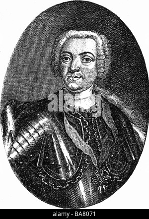 Karl Alexander, 12.12.1712 - 4.7.1780, Prince of Lorraine and Bar, Imperial general, portrait, copper engraving, 18th century, , Artist's Copyright has not to be cleared Stock Photo