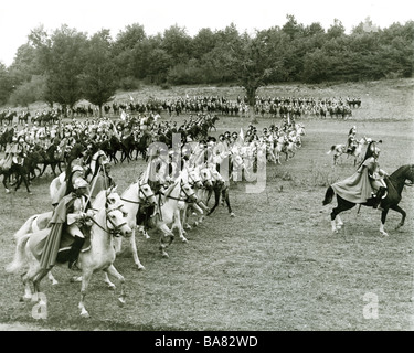 WAR AND PEACE  1956 Carlo Ponti film - French cavalry prepare to charge Stock Photo