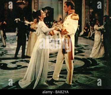 WAR AND PEACE  1956 Carlo Ponti film with Audrey  Hepburn and Mel Ferrer Stock Photo