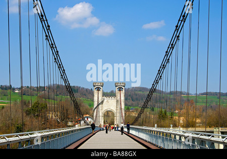 Haute Savoie department (Upper Savoy): 'Pont Charles-Albert' bridge Stock Photo