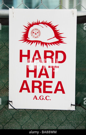 Hard Hat Area Stock Photo