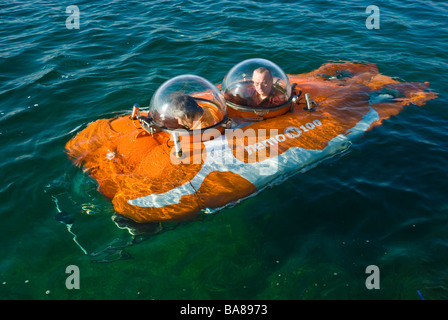 Private German submarine nemo 100 on surface Stock Photo