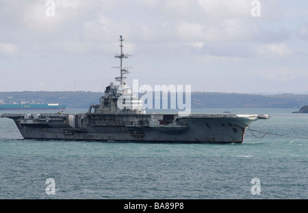 Clémenceau aircraft carrier (2009/02/03) Stock Photo