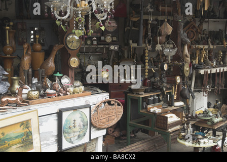 Antique Shop, Jalan Surabaya, Jakarta, Indonesia. Stock Photo