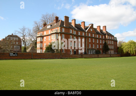 Wotton House, part of Eton College, viewed from the Sixpenny (or The Fields) playing fields, Windsor, Berkshire. Stock Photo