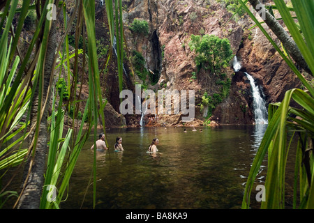 Wangi Falls. Litchfield National Park, Northern Territory, AUSTRALIA. Stock Photo