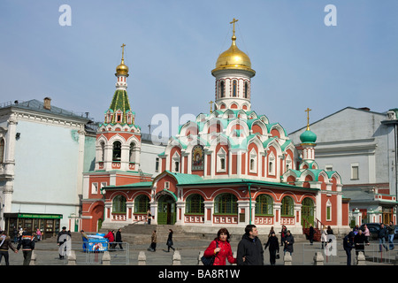 Kazan Cathedral, Red Square, Moscow, Russia Stock Photo