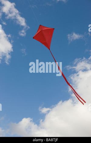 Red kite in sky Stock Photo