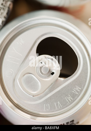 High angle view of empty can Stock Photo