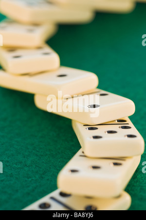 Close up dominos Stock Photo