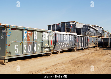 Garbage dumpsters Stock Photo