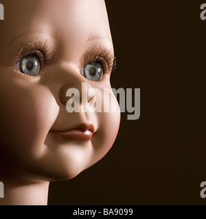 Close up of baby doll face Stock Photo