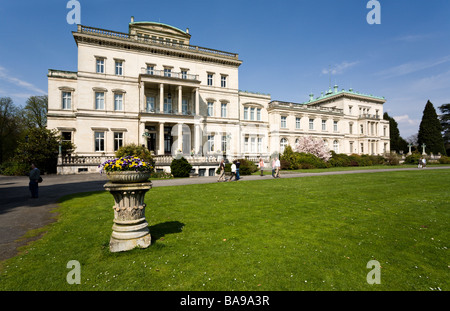 Villa Huegel in Essen, former residence of the industrial magnates family Krupp, Ruhr area, North Rhine-Westphalia, Germany Stock Photo