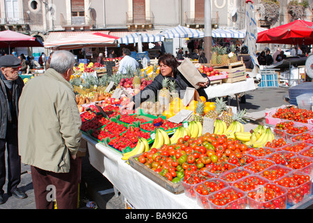 La Fiera market, Catania, Sicily, Italy Stock Photo