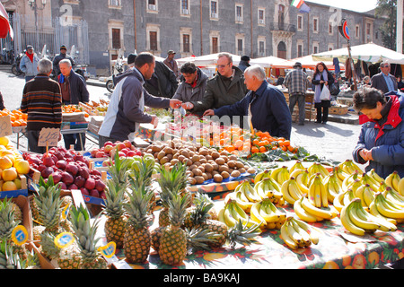 La Fiera market, Catania, Sicily, Italy Stock Photo