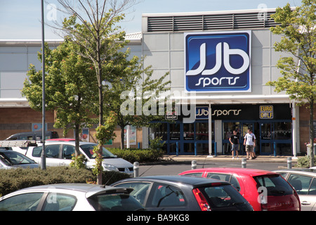 JJB Sports store, Robin Retail Park, Wigan Stock Photo