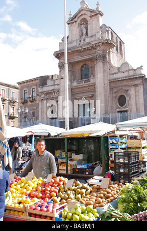 La Fiera market, Catania, Sicily, Italy Stock Photo