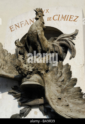 French war memorial, Cimiez, Nice, France Stock Photo