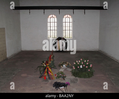 Execution chamber in Ploetzensee prison memorial to Nazi victims, Berlin Stock Photo