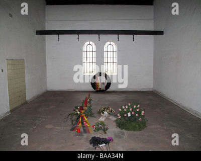 Execution chamber in Ploetzensee prison memorial to Nazi victims, Berlin Stock Photo