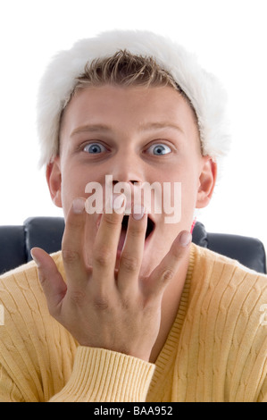 male in wondering pose Stock Photo