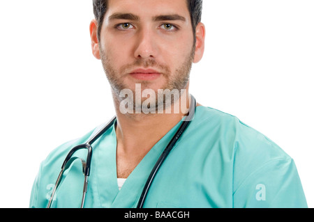 young handsome doctor Stock Photo